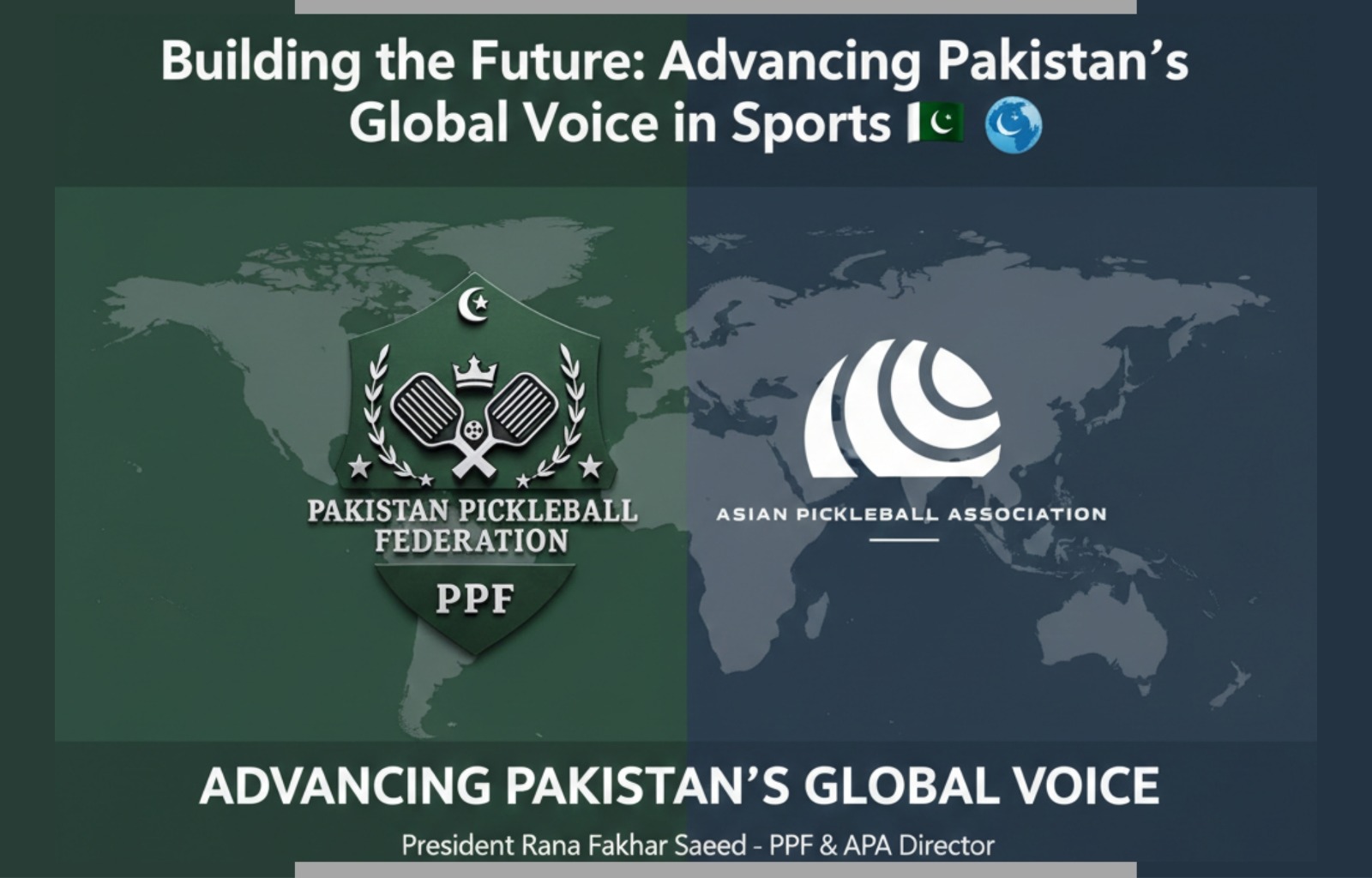 Rana Fakhar Saeed, President of Pakistan Pickleball Federation, appointed Director on Asian Pickleball Association Board, October 2025